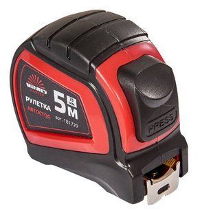 Рулетка 5 м &times; 25 мм автостоп Vitals Master 000181729 фото