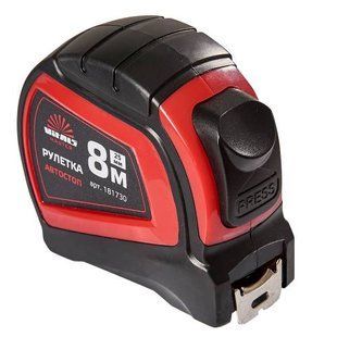 Рулетка 8 м &times; 25 мм автостоп Vitals Master 000181730 фото