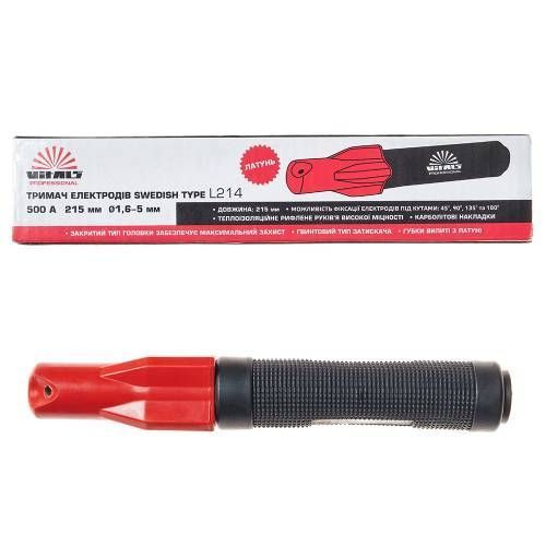Держатель электродов Vitals Profi Swedish type L214 500A (латунь) 000140934 фото